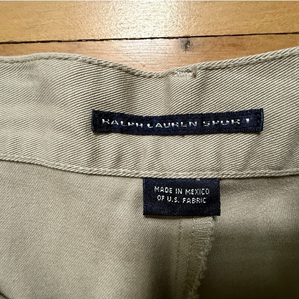 Vintage Ralph Lauren Khaki Wide-Leg Capri Pants - Women's Size 12 - EUC - Picture 4 of 6